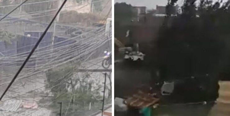 La tarde de ayer un tornado que se registró en Toluca, en el Estado de México