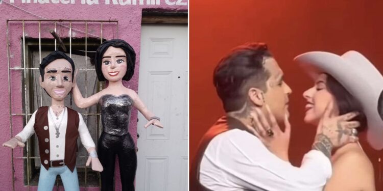 El romance entre la joven pareja de cantantes no solo ha generado memes, también piñatas