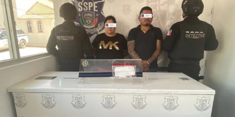 Detienen agentes de la SSPE a pareja con droga en calles de Ciudad Juárez