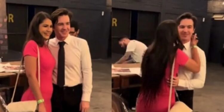 Drake Bell no pudo evitar mostrar su incomodidad ante este hecho que rápidamente se volvió viral en redes sociales.