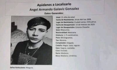 Desaparece Ángel Armando Galaviz González en Ciudad Juárez; Fiscalía emite ficha de búsqueda