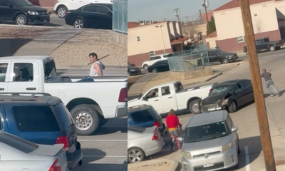 La disputa entre dos automovilistas en un estacionamiento de El Paso escaló hasta los golpes y daños vehiculares, generando polémica en redes sociales