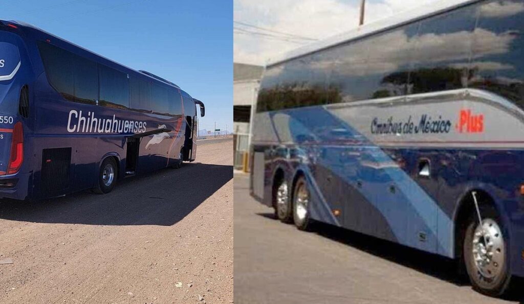 Autobús se queda varado en caseta de Villa Ahumada; pasajeros agradecen apoyo de otra línea