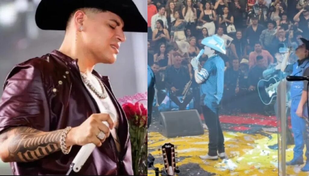Grupo Firme abrió con lleno total el Palenque de Aguascalientes, pero un momento de tensión se vivió cuando el vocalista rechazó cantar “El corrido de la pantera”