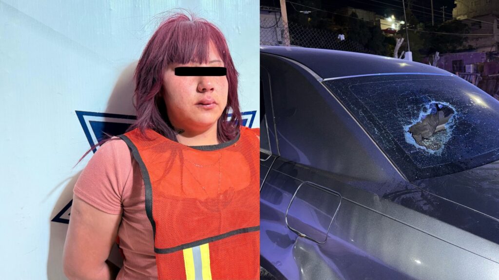La agresora, en estado de ebriedad, fue arrestada por elementos de la Policía Municipal.