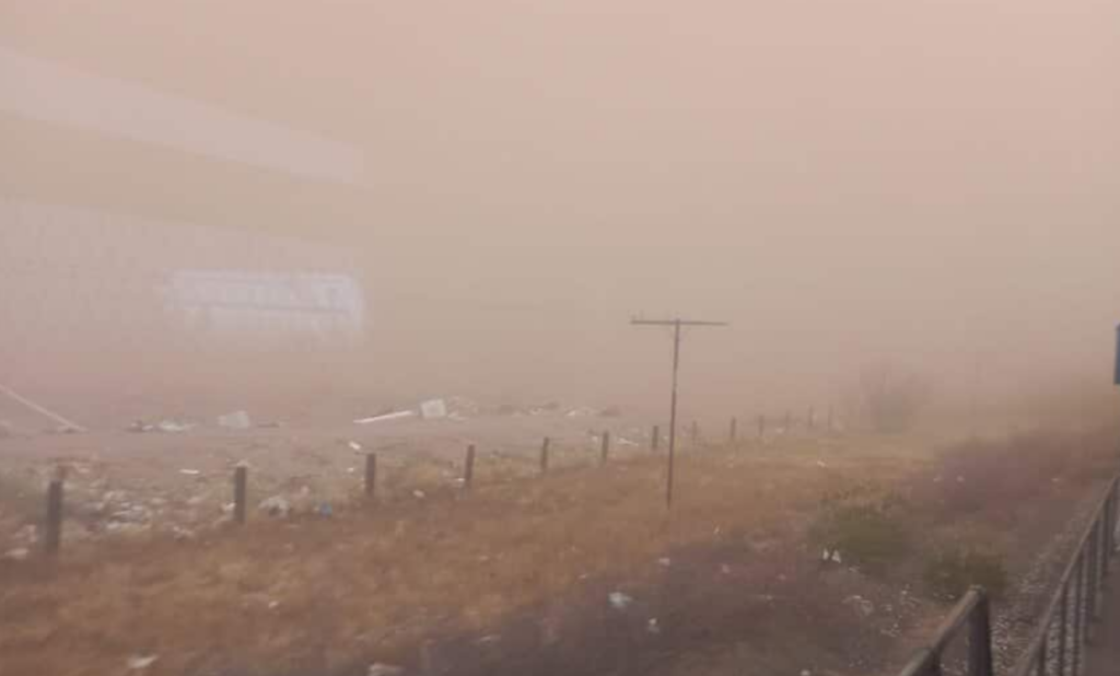 Tormenta de arena disparó concentración de partículas contaminantes PM10
