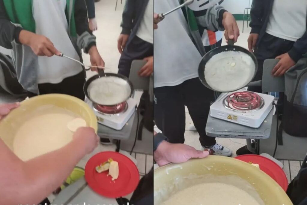 El video se volvió viral y generó debate sobre la efectividad de la medida que prohíbe comida chatarra en escuelas