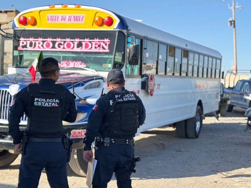 La SSPE brinda seguridad en operativo encabezado por la Subsecretaría de Transporte; buscan modernizar el sistema