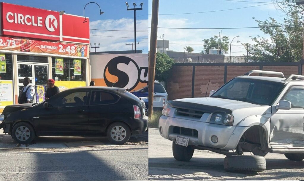 Chocan camioneta y auto en Insurgentes y Montes de Oca; solo hubo daños materiales