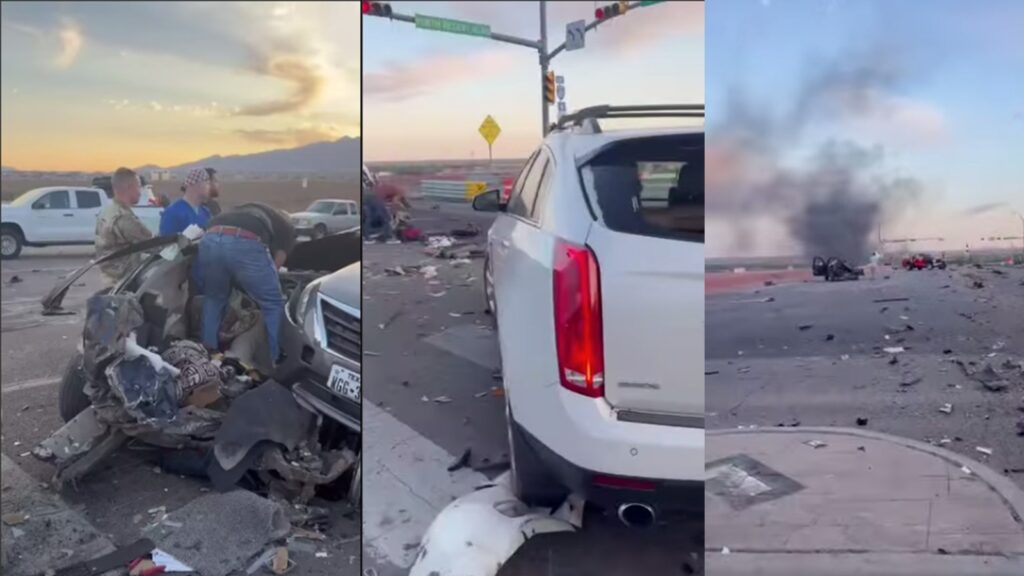 El accidente fue provocado por una grúa que no logró frenar y embistió a varios autos detenidos en un semáforo; hay siete heridos