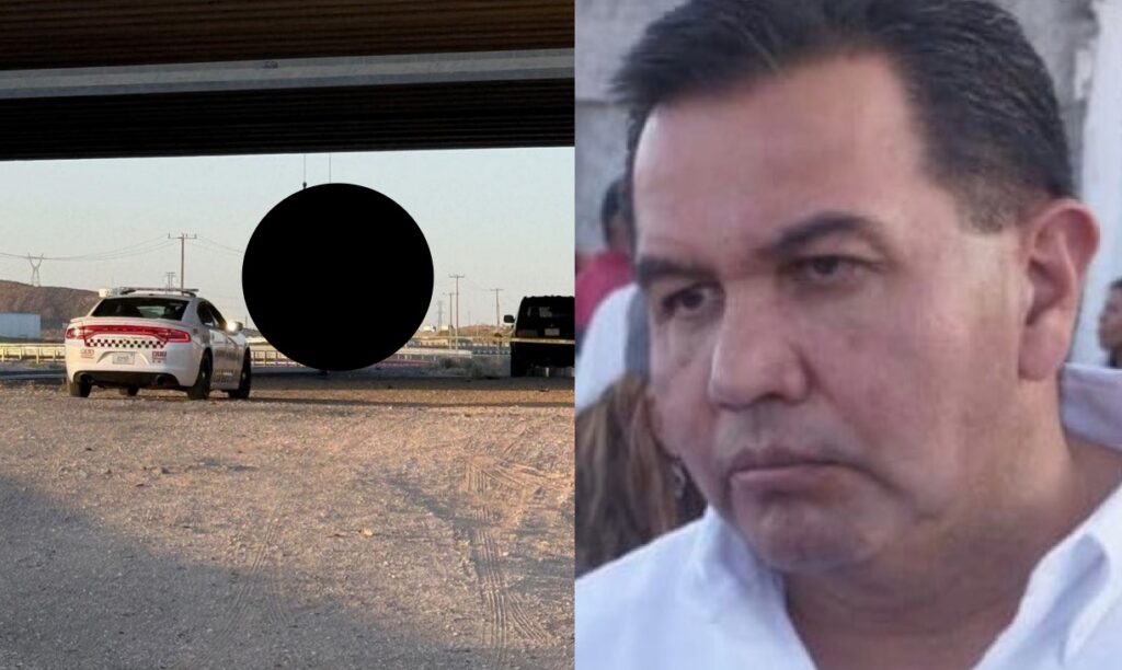 Tras el hallazgo de dos cuerpos y un narcomensaje en la Panamericana, el alcalde de Juárez no descarta que el caso esté relacionado con robo de combustible