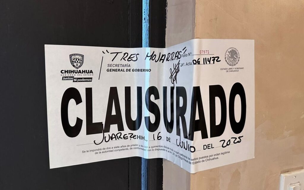Gobernación estatal realizó 319 inspecciones en una semana; también hubo cierres en Chihuahua, Cuauhtémoc, Parral, Aldama y Jiménez
