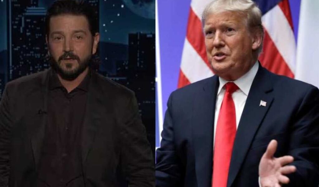 El actor mexicano condenó las políticas migratorias y la postura bélica del presidente de Estados Unidos