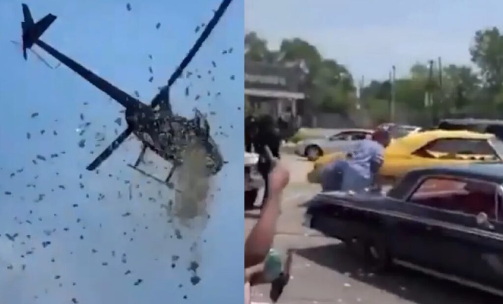Cumplen última voluntad de empresario lanzando 5 mil dólares desde un helicóptero en Detroit