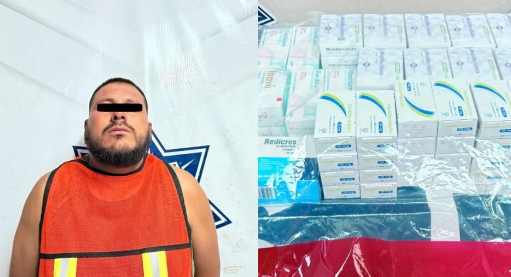 El detenido no pudo comprobar la procedencia legal de más de 80 cajas con fármacos controlados