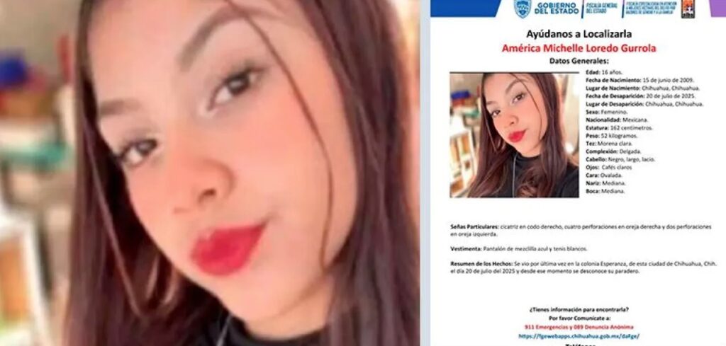 La joven de 16 años fue vista por última vez el 20 de julio en la colonia Esperanza; piden apoyo de la comunidad