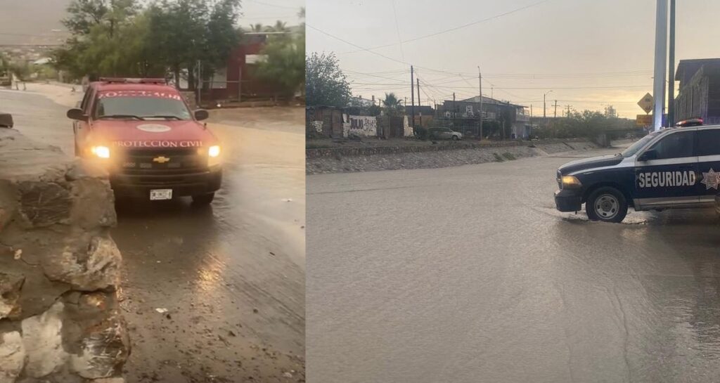 Cierran pasos a desnivel y alertan por inundaciones en Juárez