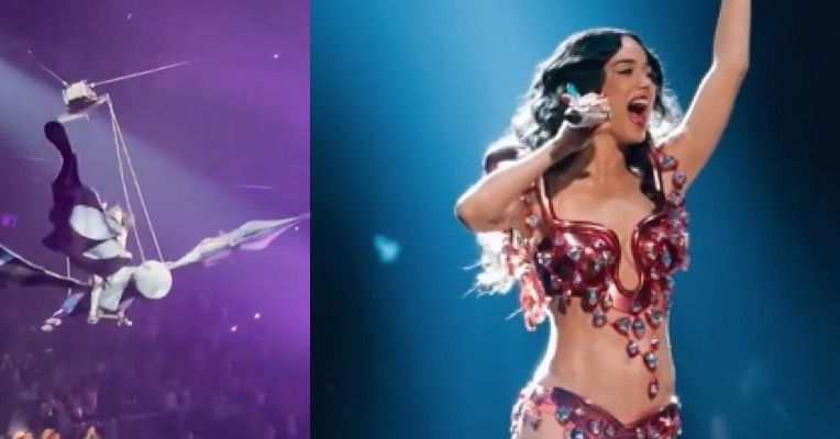 La cantante mantuvo el buen humor a pesar del peligro y bromeó sobre el incidente en sus redes sociales