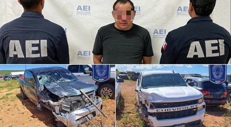 Omar Arturo O. S., de 27 años, enfrenta cargos por homicidio, robo de vehículo y daños
