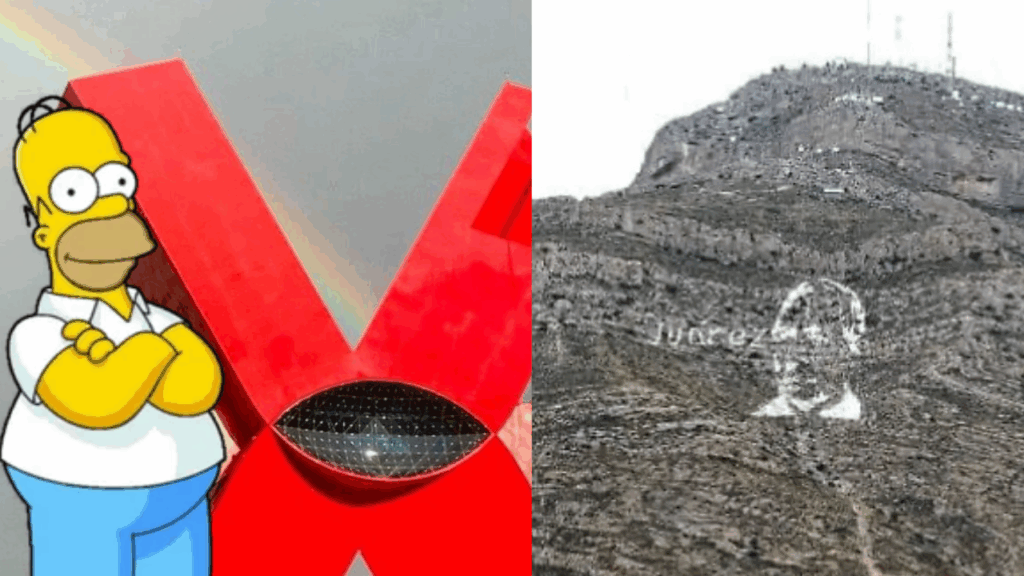 La vez que pintaron a Benito Juárez en un cerro… y parecía Homero Simpson (2006)