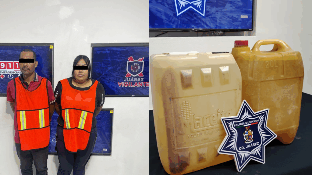 Detienen a pareja por robo de combustible; uno de ellos tenía orden de captura por secuestro agravado