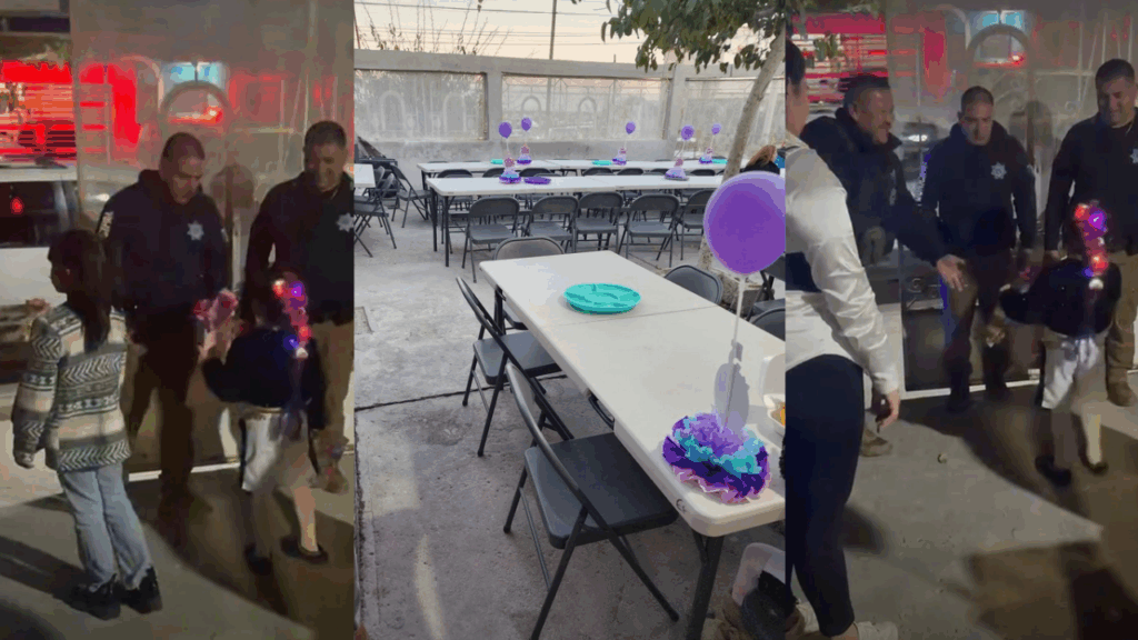 Juárez se une y convierte un cumpleaños vacío en el mejor día de una niña de 5 años