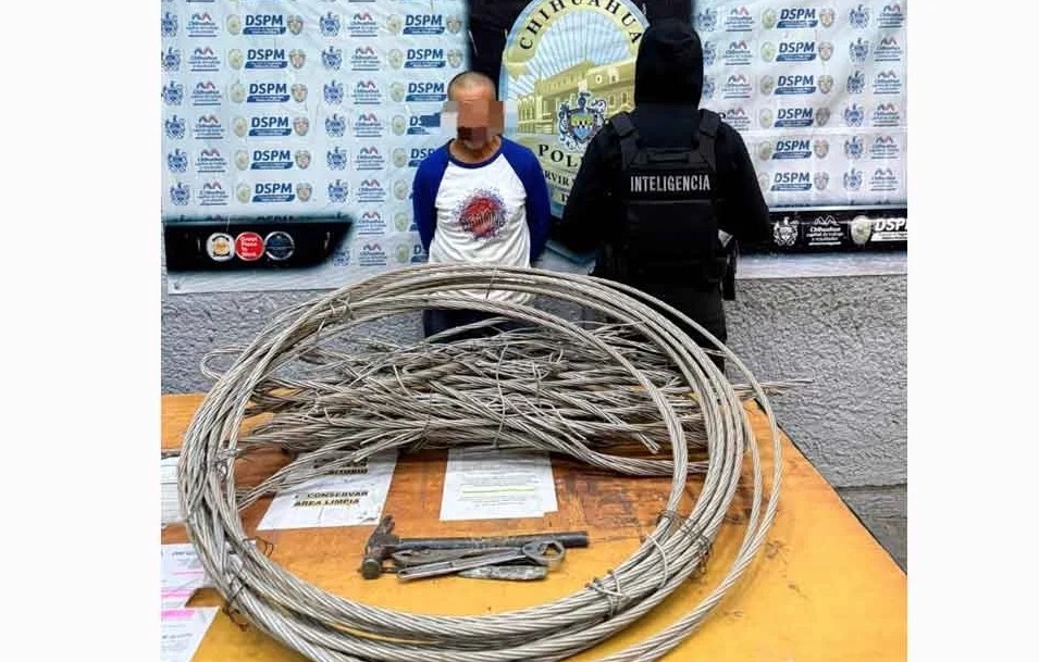 Lo acusan de robar cableado de alta tensión perteneciente a la CFE