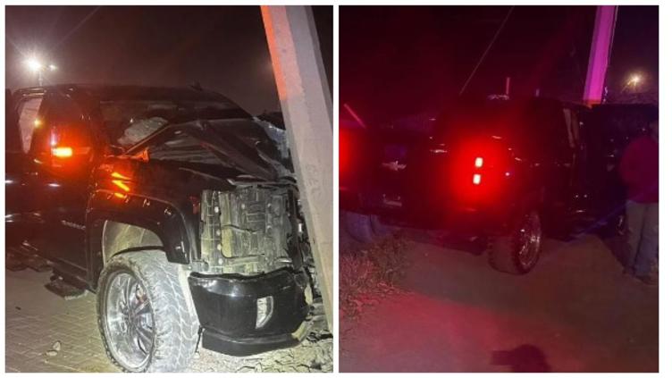 Conductor derriba infraestructura de la CFE y daña una malla ciclónica antes de escapar