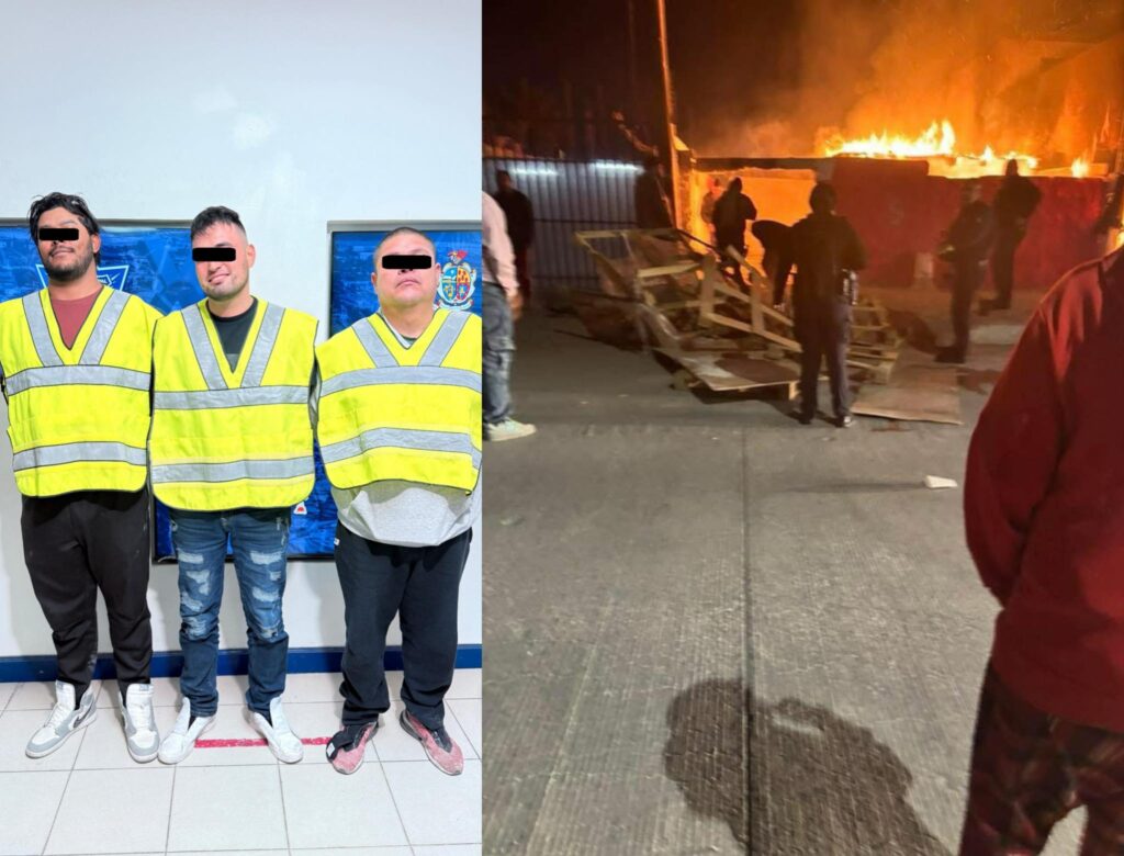 Tres adultos y un menor fueron arrestados tras una agresión que derivó en el incendio total de una casa durante la madrugada