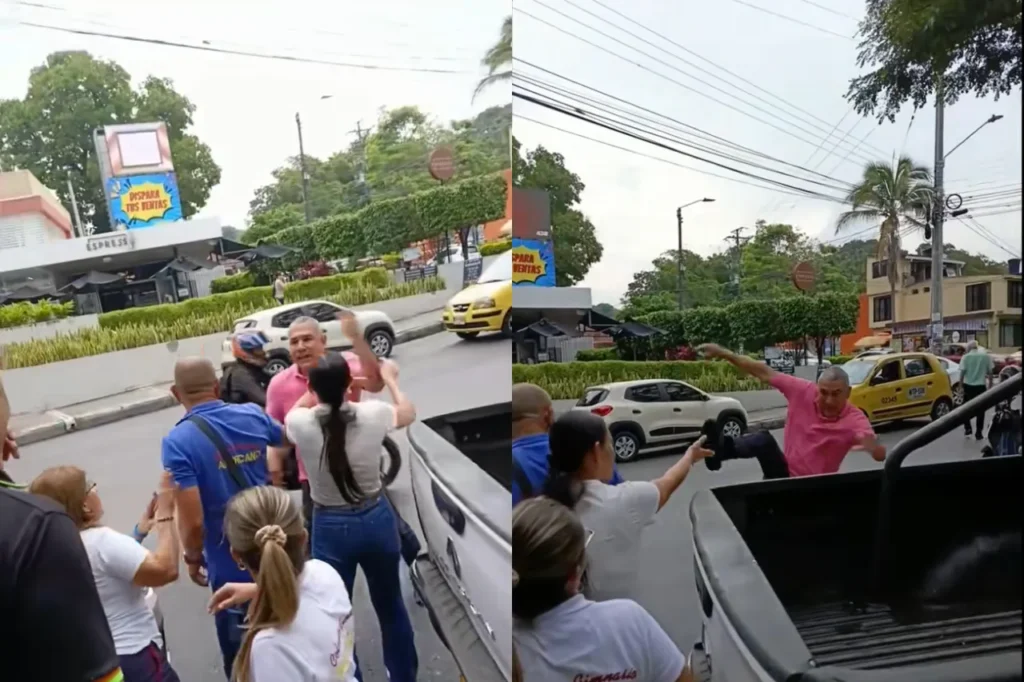 Lo que parecía una pelea por un problema de tránsito terminó convirtiéndose en un momento viral que provocó risas en redes sociales.