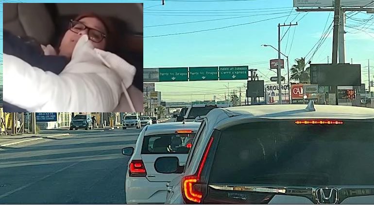 El alumbramiento ocurrió del lado mexicano, antes de llegar a las garitas del puente internacional Zaragoza. El bebé llevará por nombre Santiago.