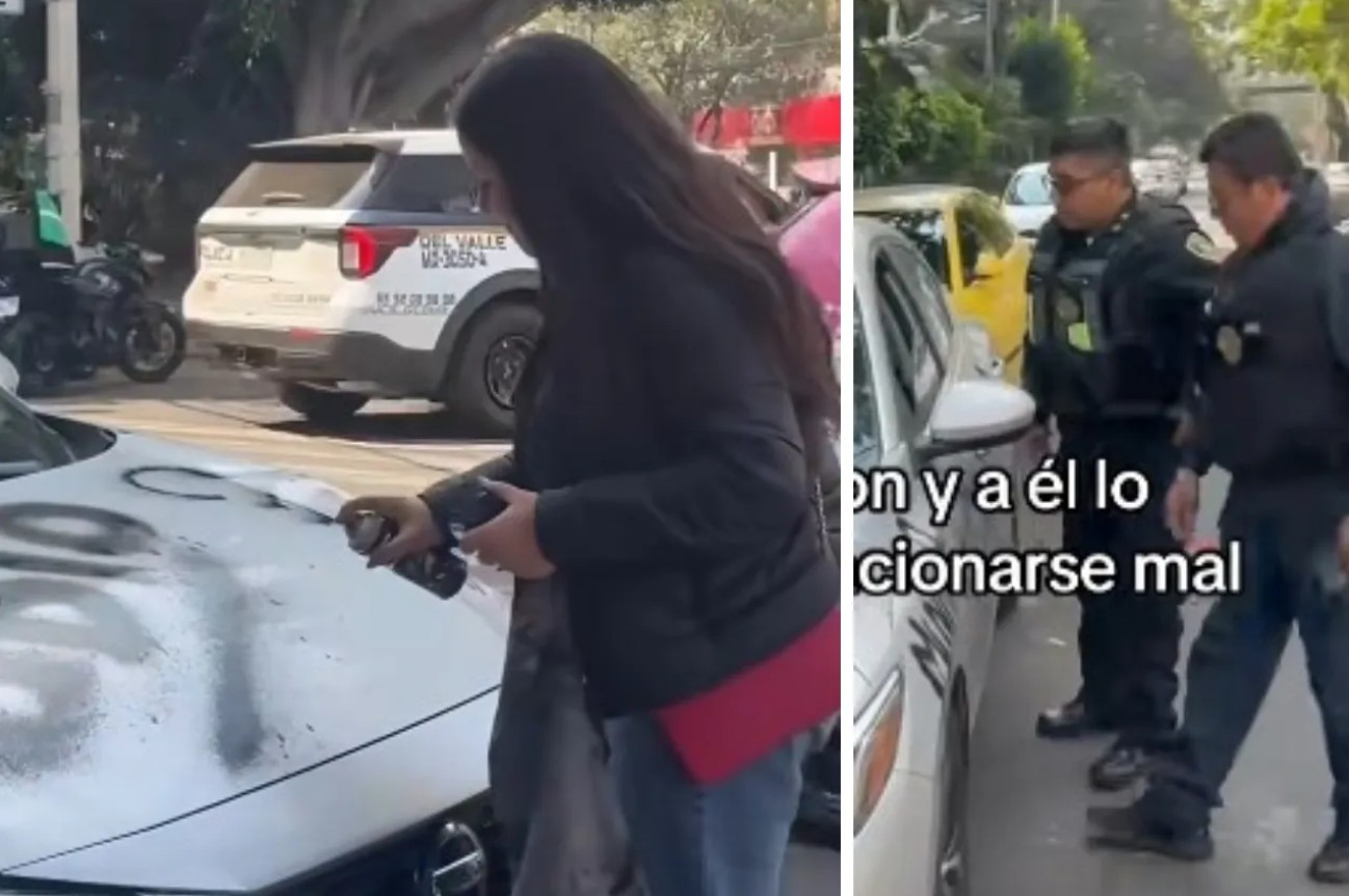 Mujer grafitea auto de su ex, pero el multado termina siendo el dueño 1