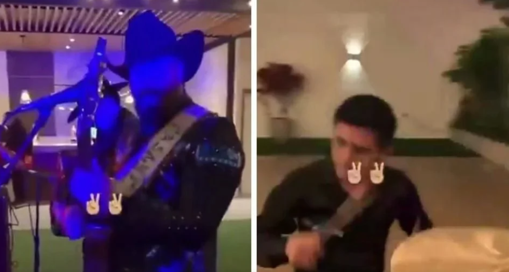 Video: Festejado m4t4 a vocalista de banda en Tijuana 1