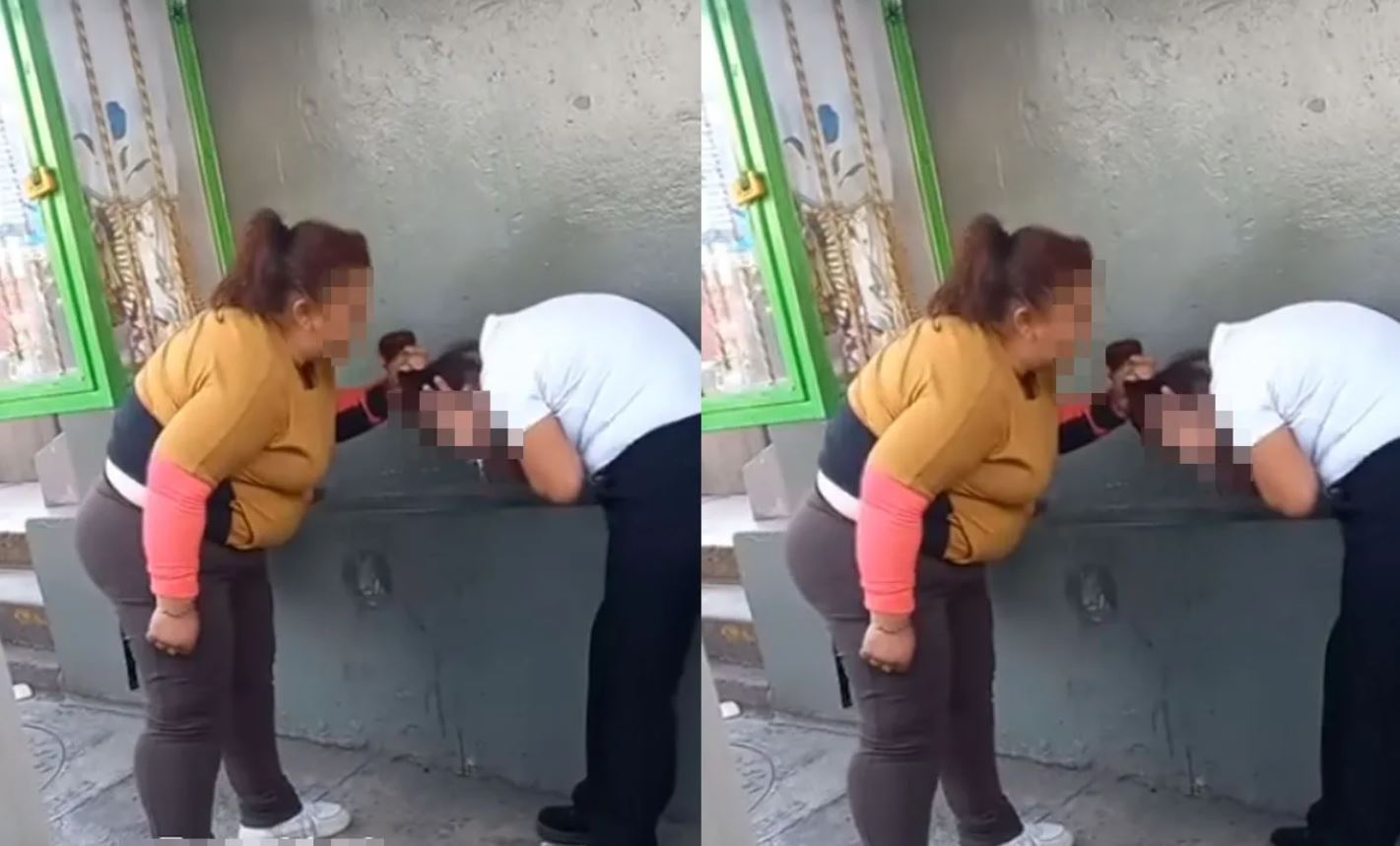 Mujer confronta y g0lp3a a presunta am4nte 1