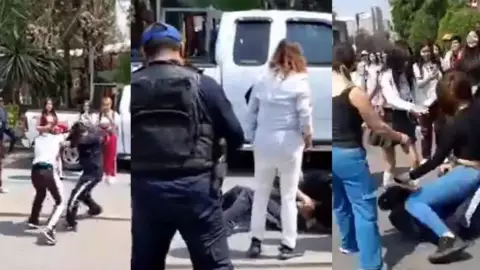 Pelea campal entre estudiantes afuera del CETIS 32 se vuelve viral
