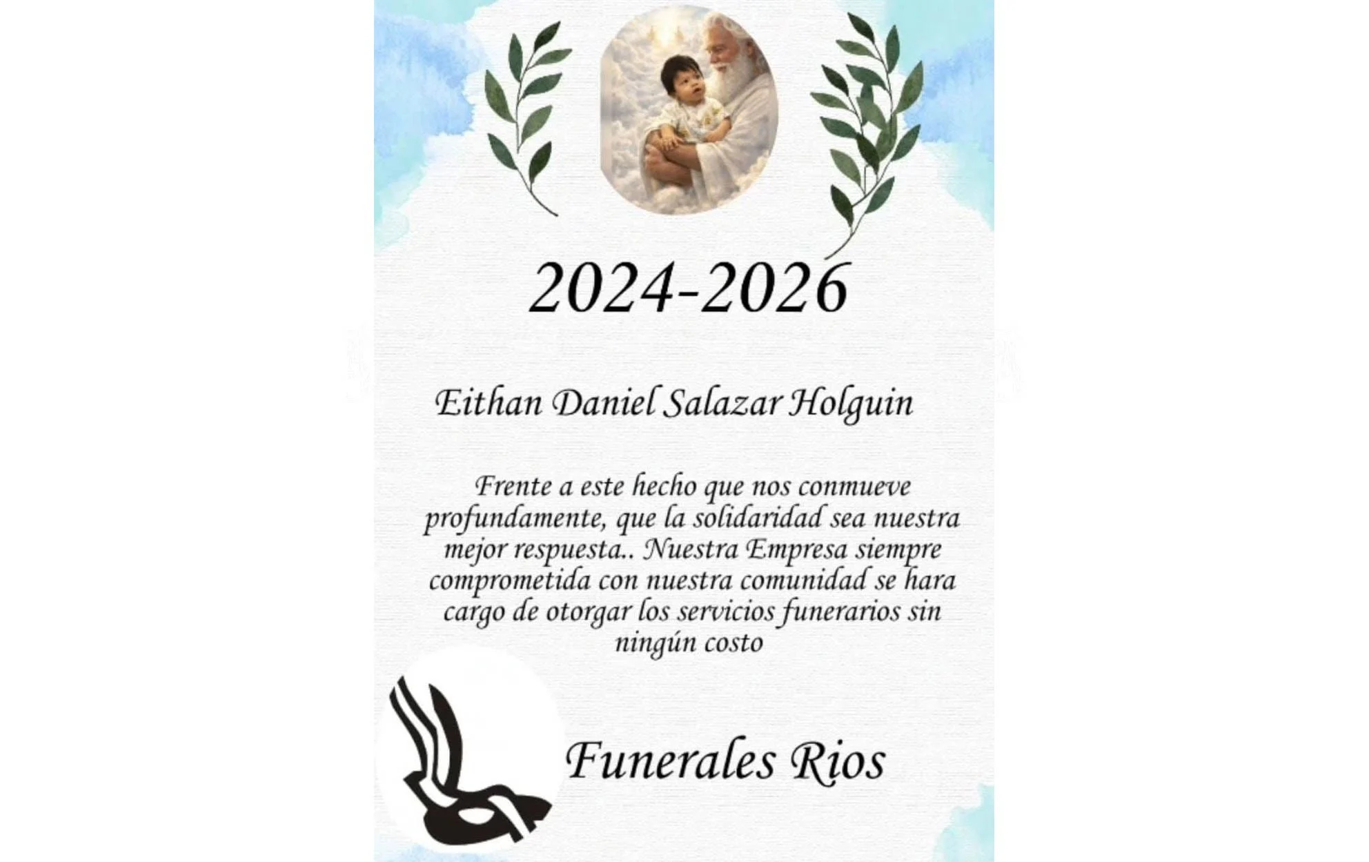 Funeraria apoya con servicio gratuito a familia de Eitan 1