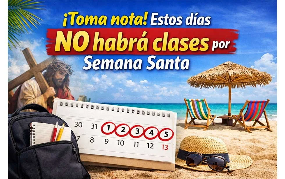 ¡Toma nota! Estos días no habrá clases por Semana Santa 1