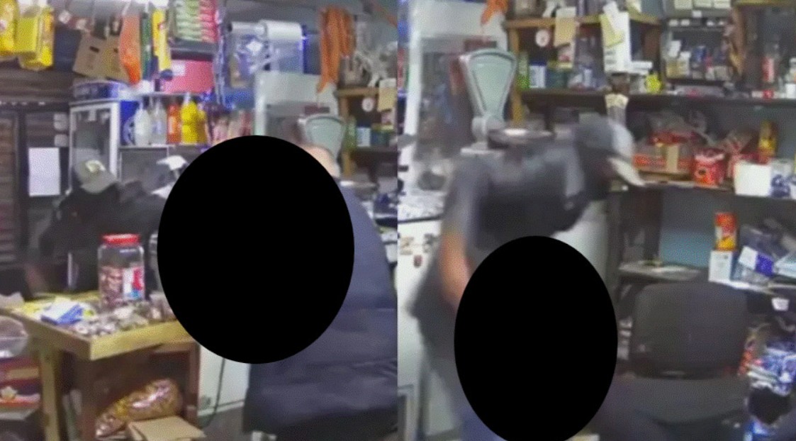 As4lt4n y at4can con cuch1ll0 a adulto mayor en su tienda; video causa indignación 72