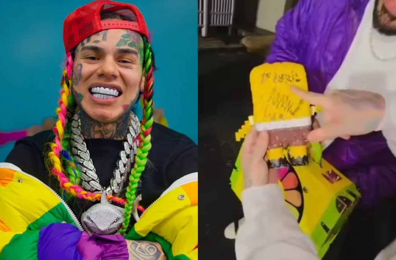 6ix9ine sale de prisión y muestra peluche firmado por Nicolás Maduro 22
