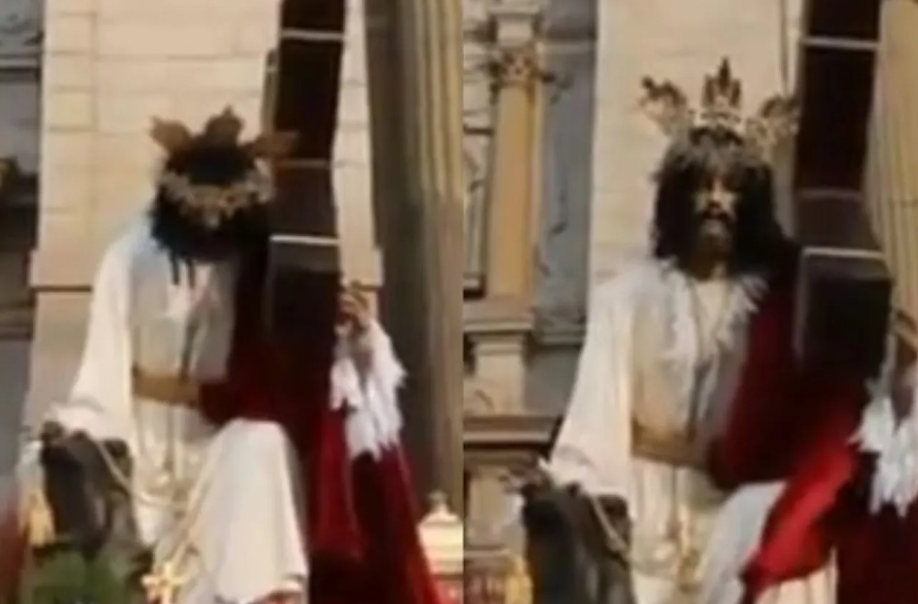 Captan a figura de Cristo “moviéndose” en plena Semana Santa 33