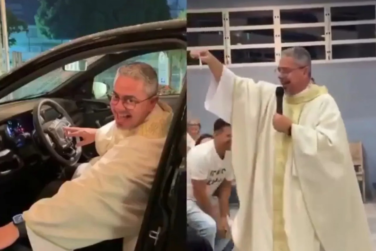 Sacerdote gana auto en su propia rifa y desata polémica 46