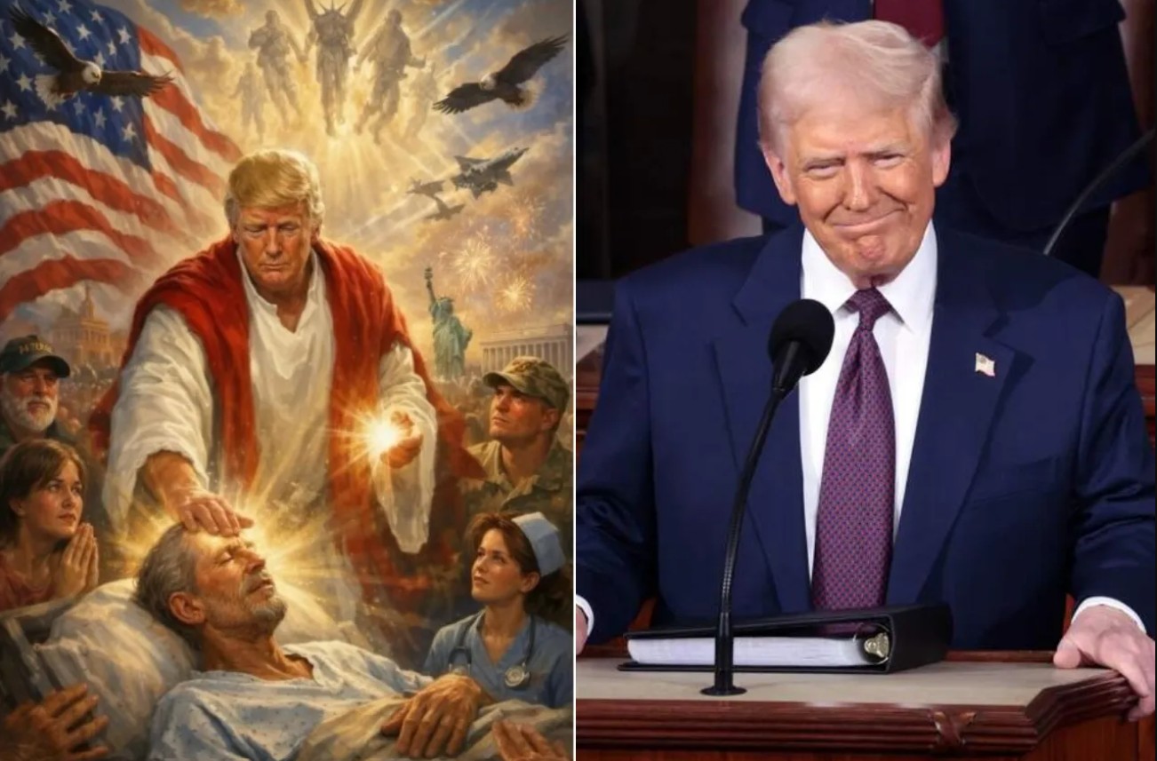 Critican a Trump por ilustración tipo “mesiánica” 1