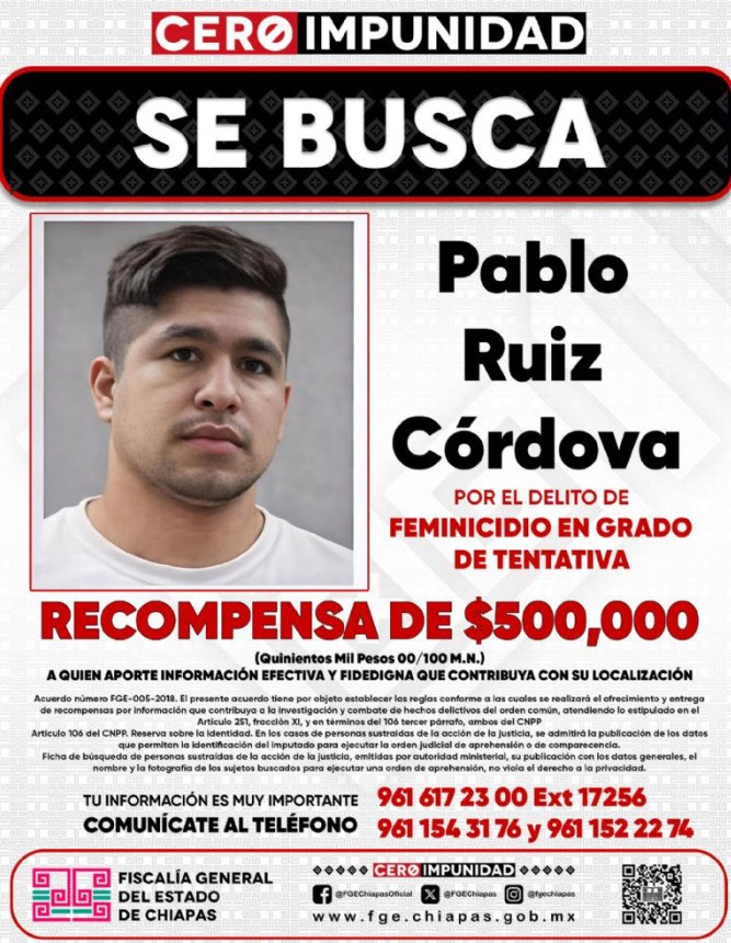 Recompensa de medio m1llón por información de presunto fem1nic1da 2