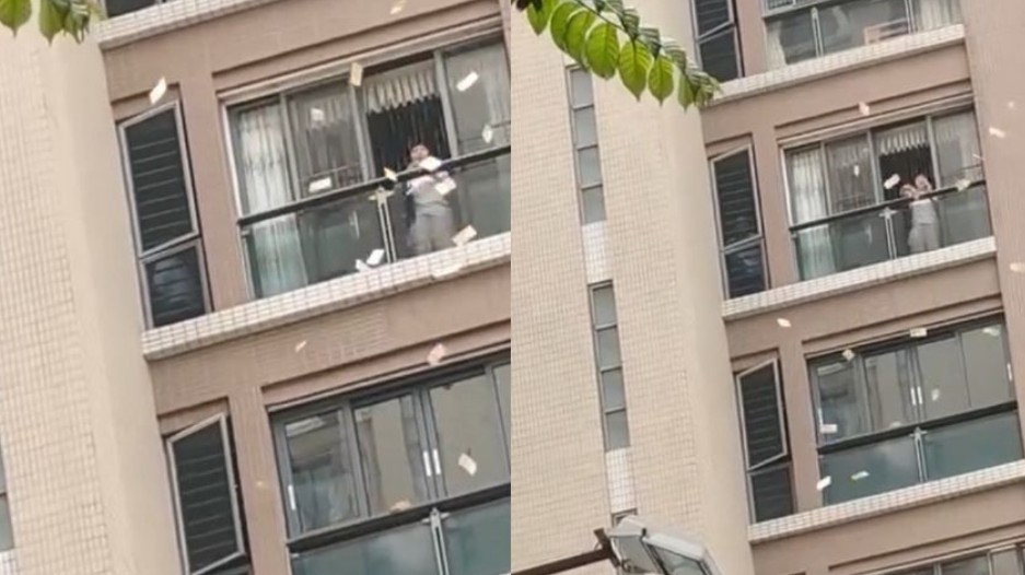 Mujer lanza 2.7 m1llones de pesos desde edificio tras cr1s1s emocional 70