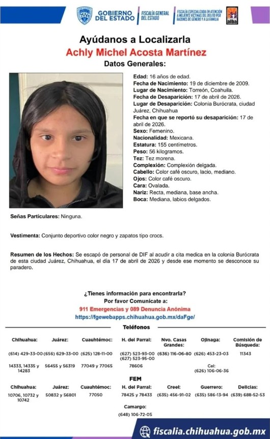 Activan búsqueda por tres adolescentes des4par3c1das en Ciudad Juárez 3
