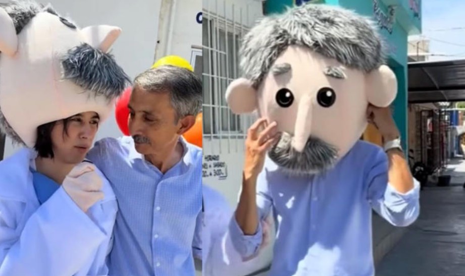 Al estilo Simi: hija sorprende a su papá médico con botarga 30