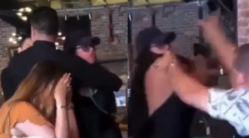 Encuentra a su esposo con otra y desata p3l3a en público 14