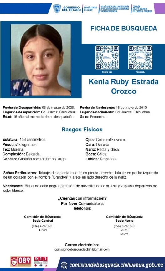 Juárez en alerta: cinco menores des4parec1das en semanas 5