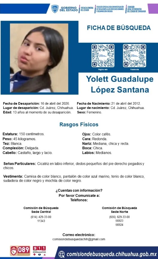 Juárez en alerta: cinco menores des4parec1das en semanas 4