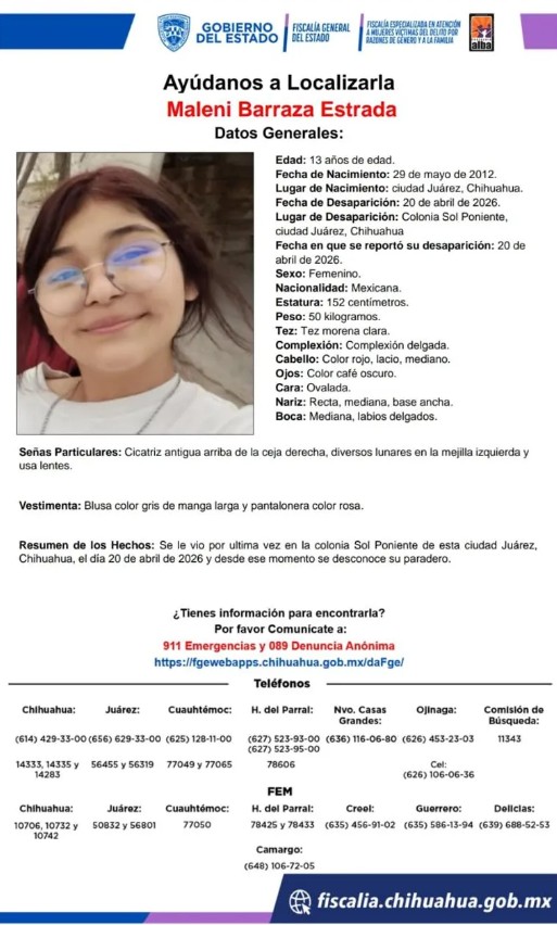 Juárez en alerta: cinco menores des4parec1das en semanas 2